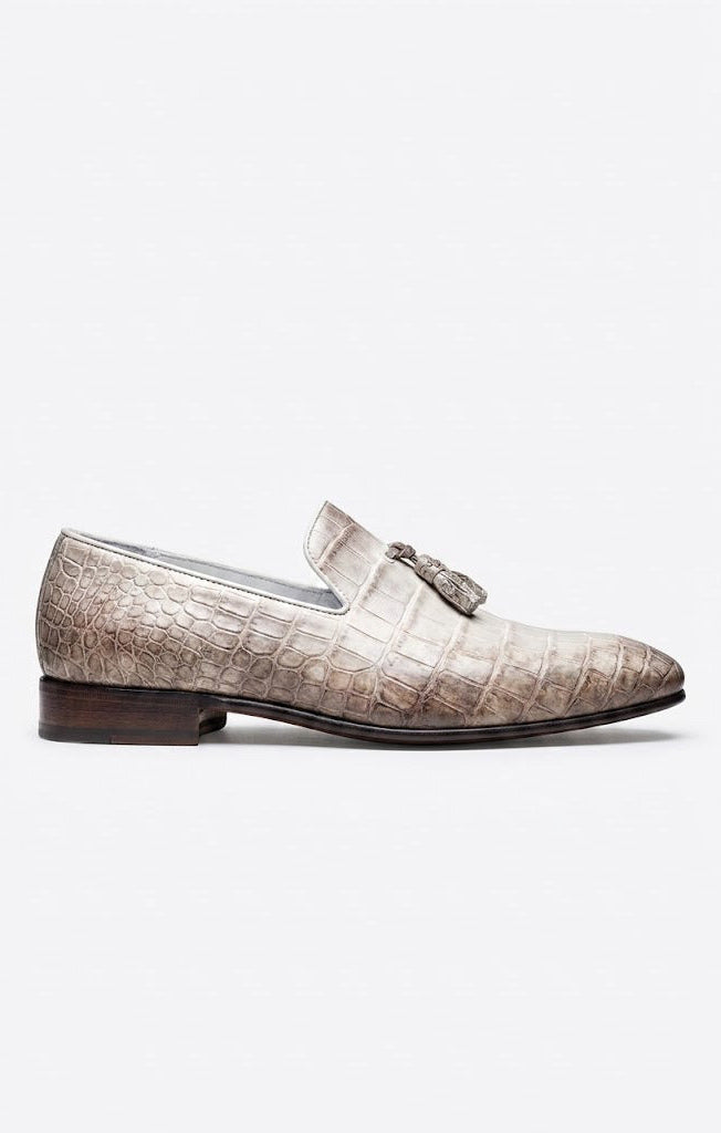 Himalayan crocodile Leather Tassel Loafers