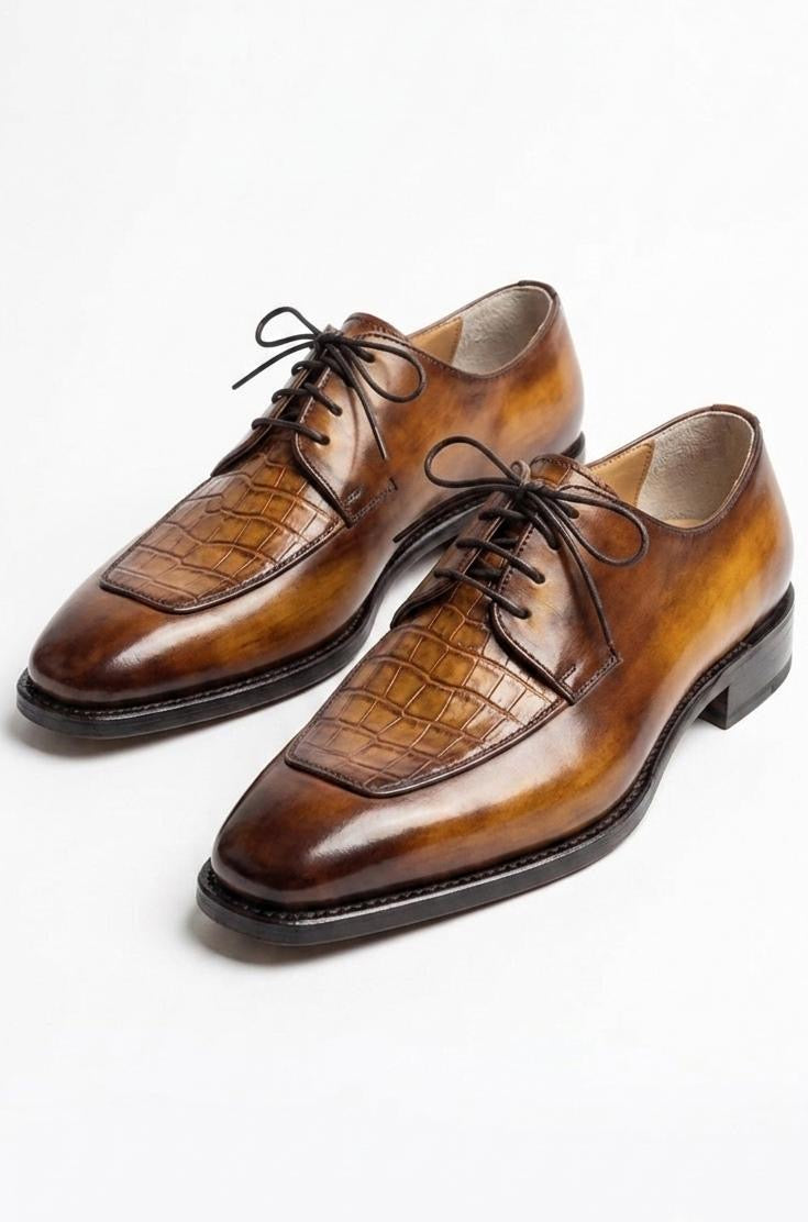 Tan crocodile derby
