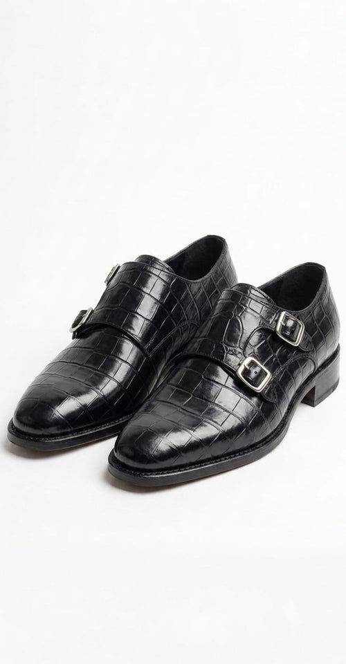 Back crocodile monkstrap