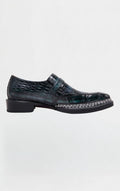 Green crocodile monkstrap