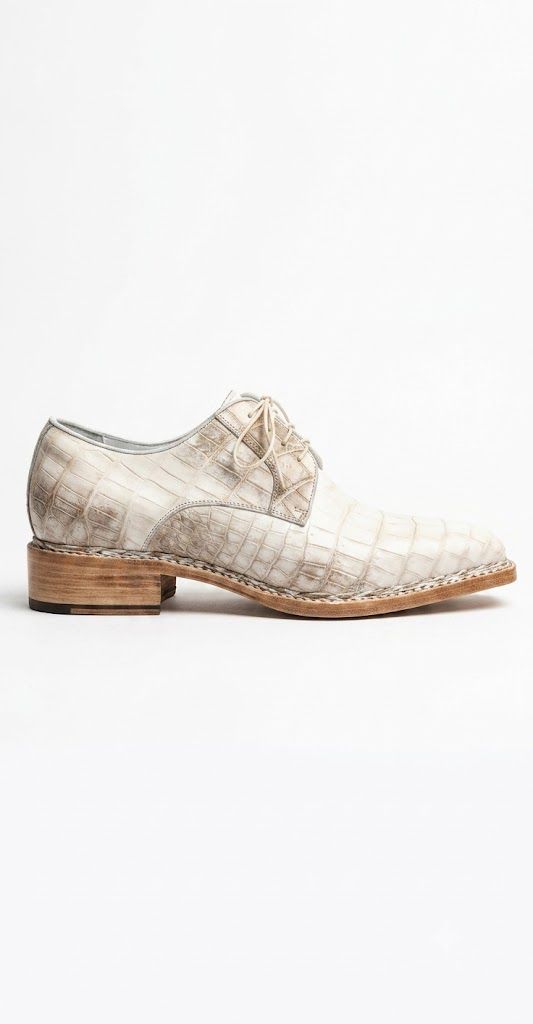Himalayan Crocodile Leather Derby shoes