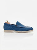 Blue Crocodile-original Suede Loafers
Handcrafted Luxury Footwear with Sleek Wooden Shoe Trees