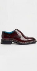 Burgundy Norwegian stitch oxford