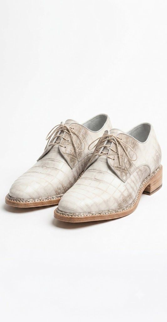 Off-White Crocodile Leather Derby shoes