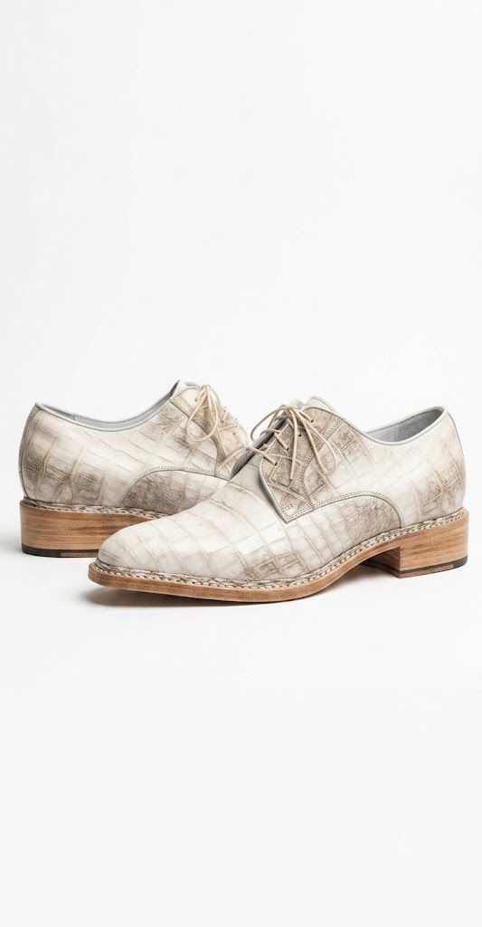 Off-White Crocodile Leather Derby shoes