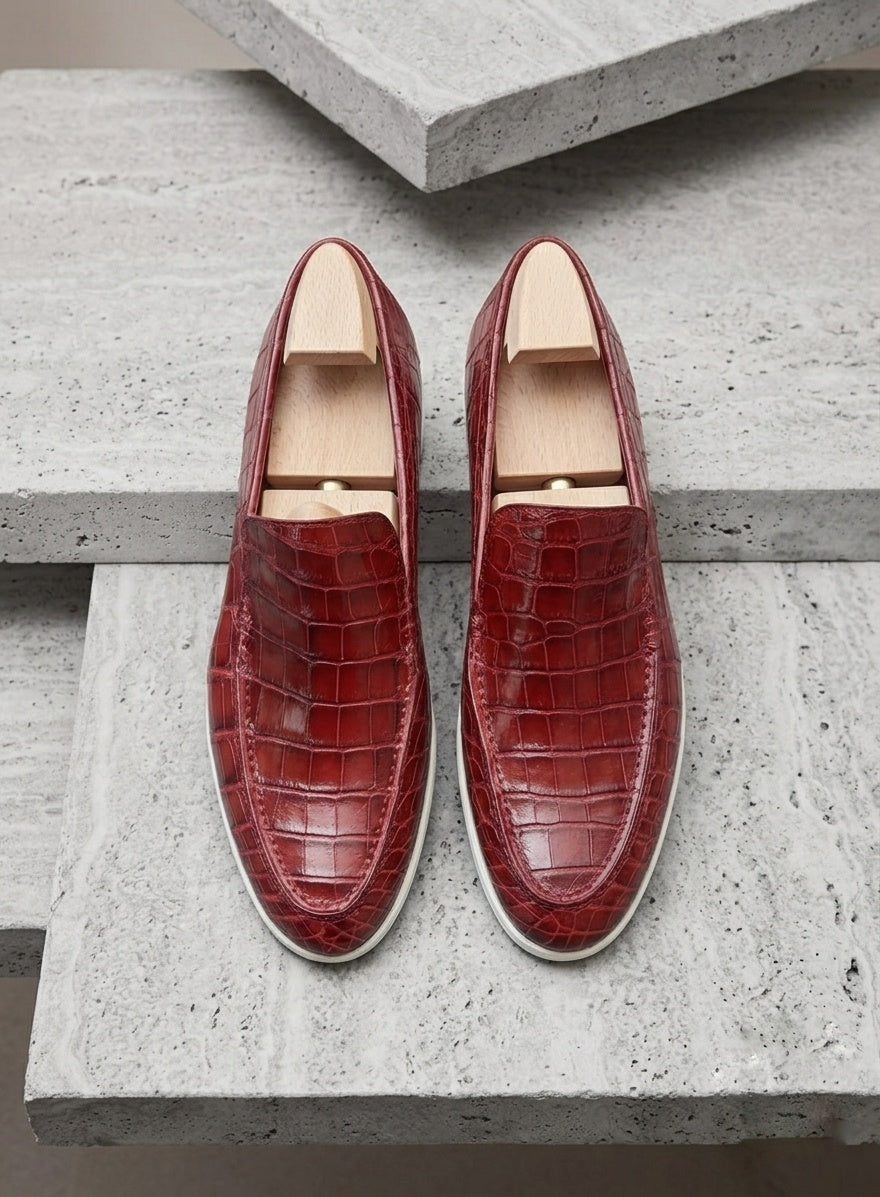 Handcrafted Designer Footwear with Natural Wood Shoe Trees