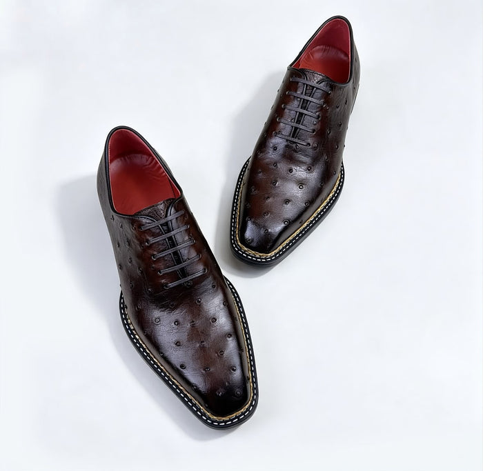 Dark brown wholecut oxford