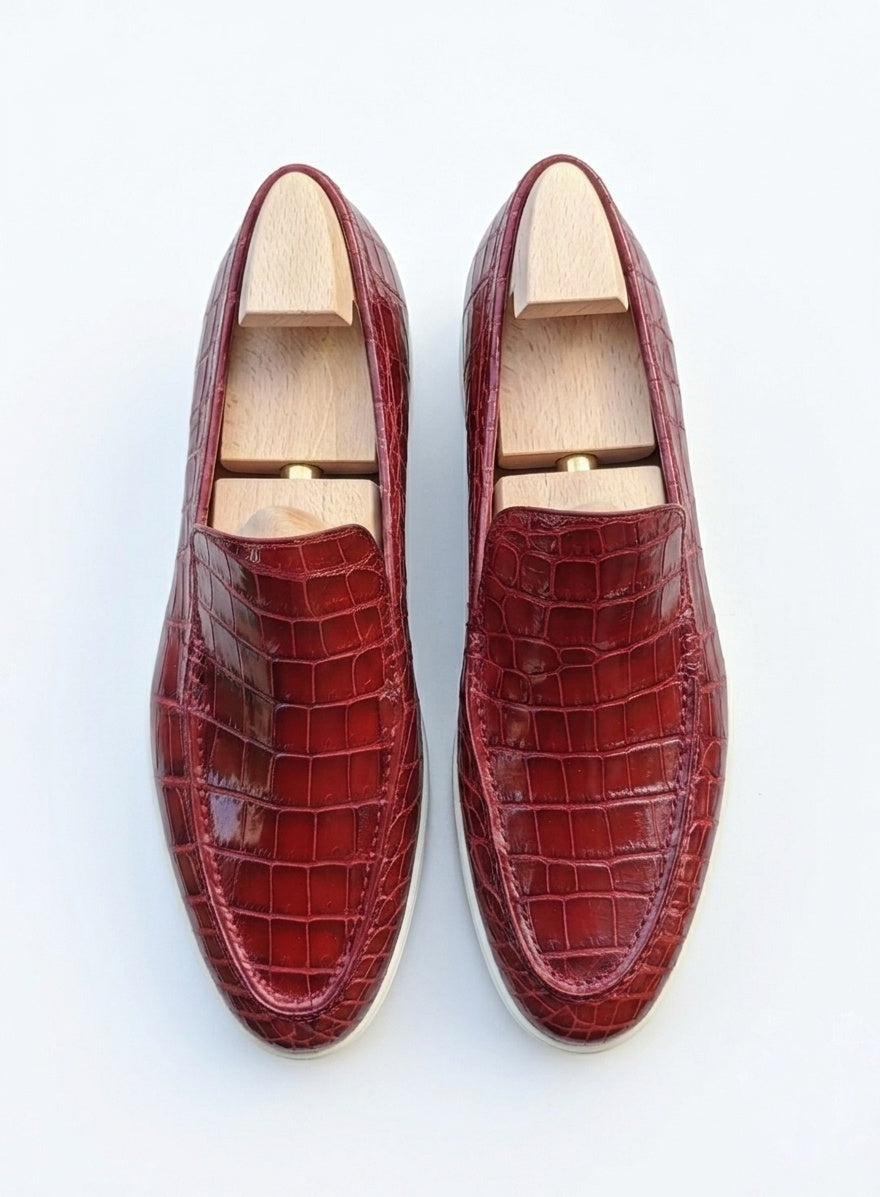 Handcrafted Designer Footwear with Natural Wood Shoe Trees