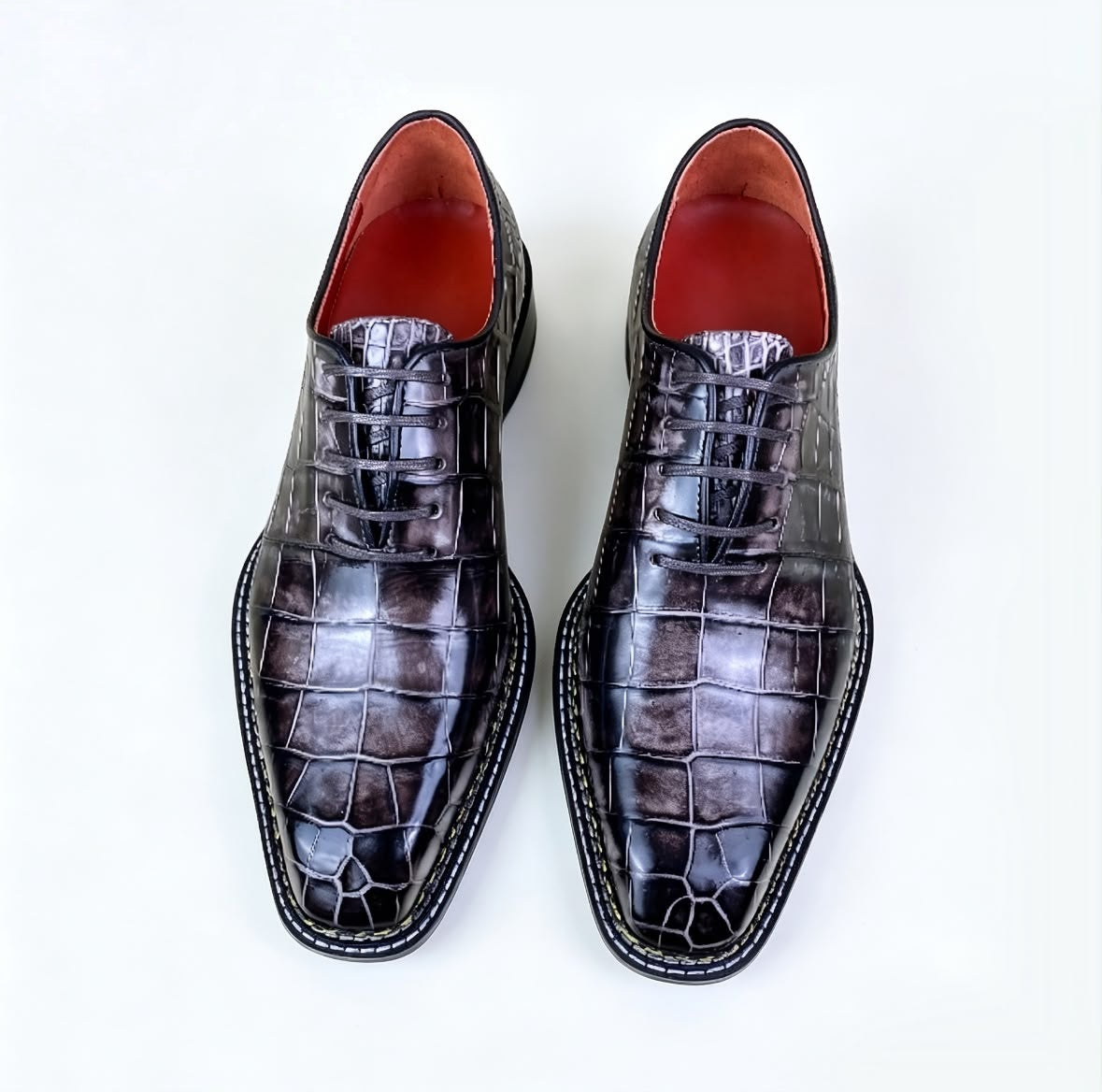 Handcrafted Crocodile Leather Oxford