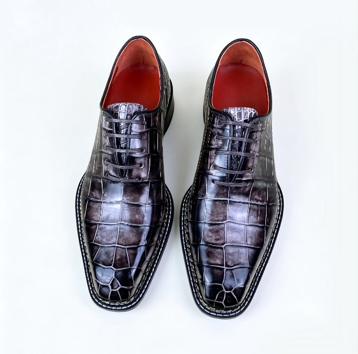 Handcrafted Crocodile Leather Oxford
