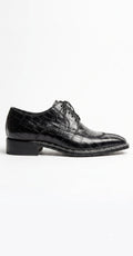 Black Crocodile Leather Derby